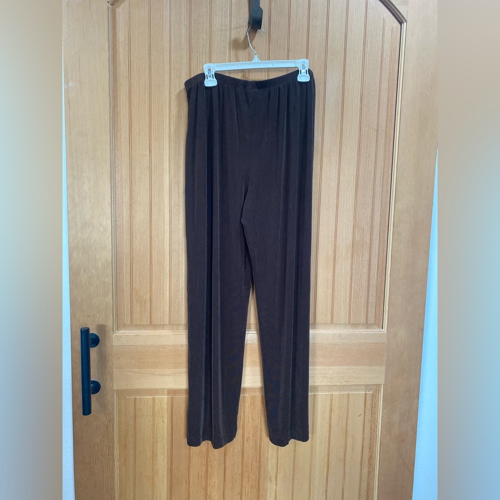 Chico's travelers Dark Brown Women's Trousers - Picture 3 of 8